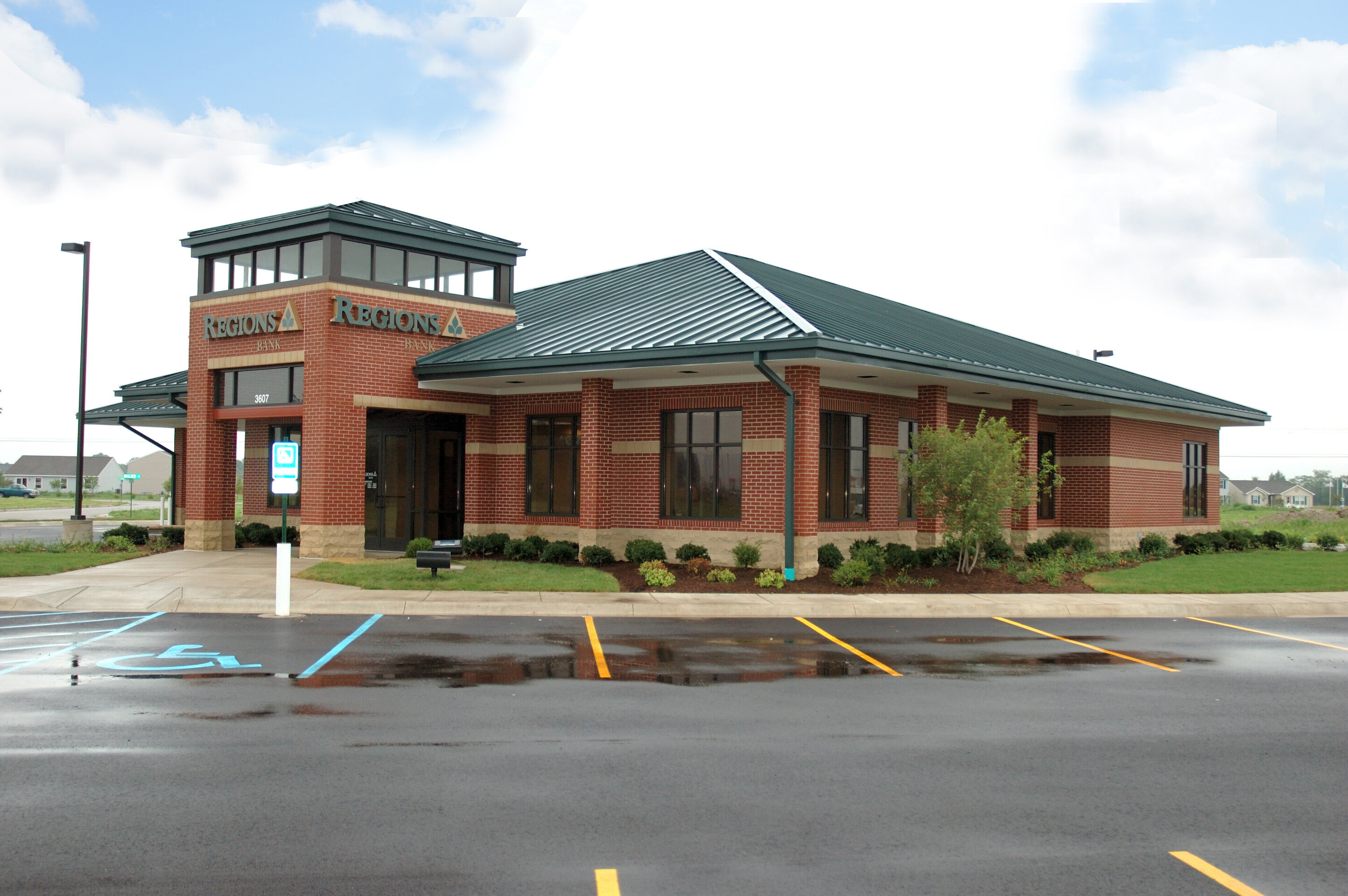 Regions Bank - 1 Construction process for Regions Bank in Lafayette, IN