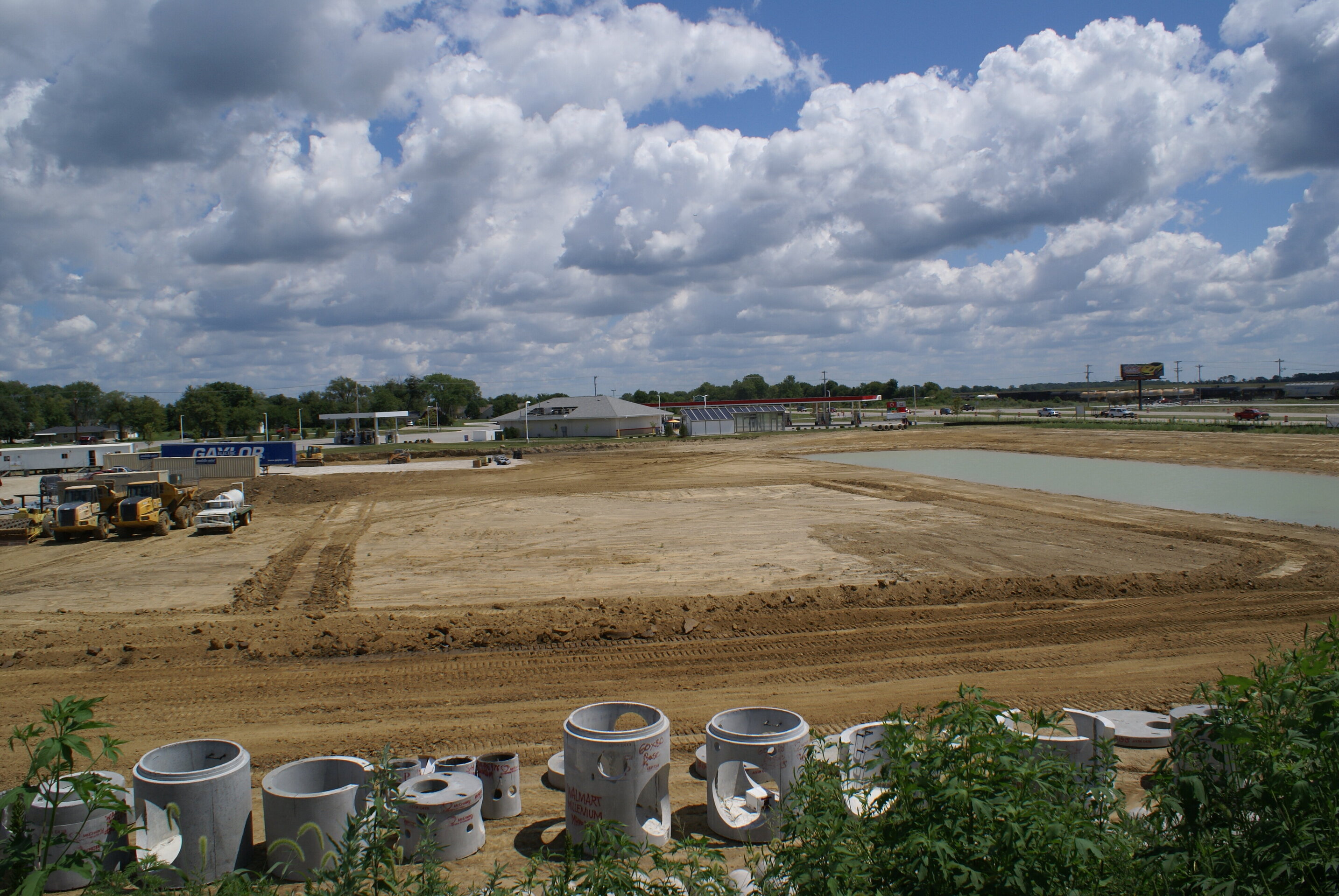 Walmart Supercenter #6476 - 3 Construction process for Walmart Supercenter #6476 in Danville, IN