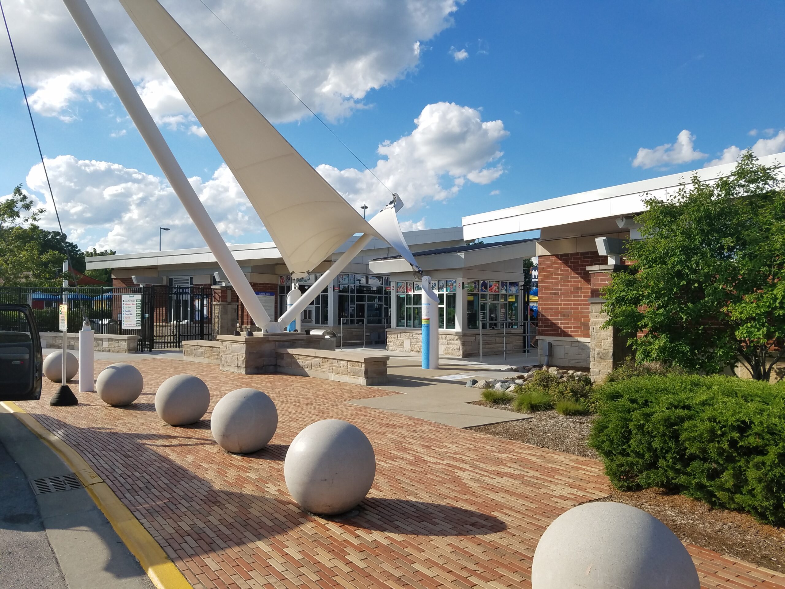Construction process for Carmel Monon Aquatic Center in Carmel, IN