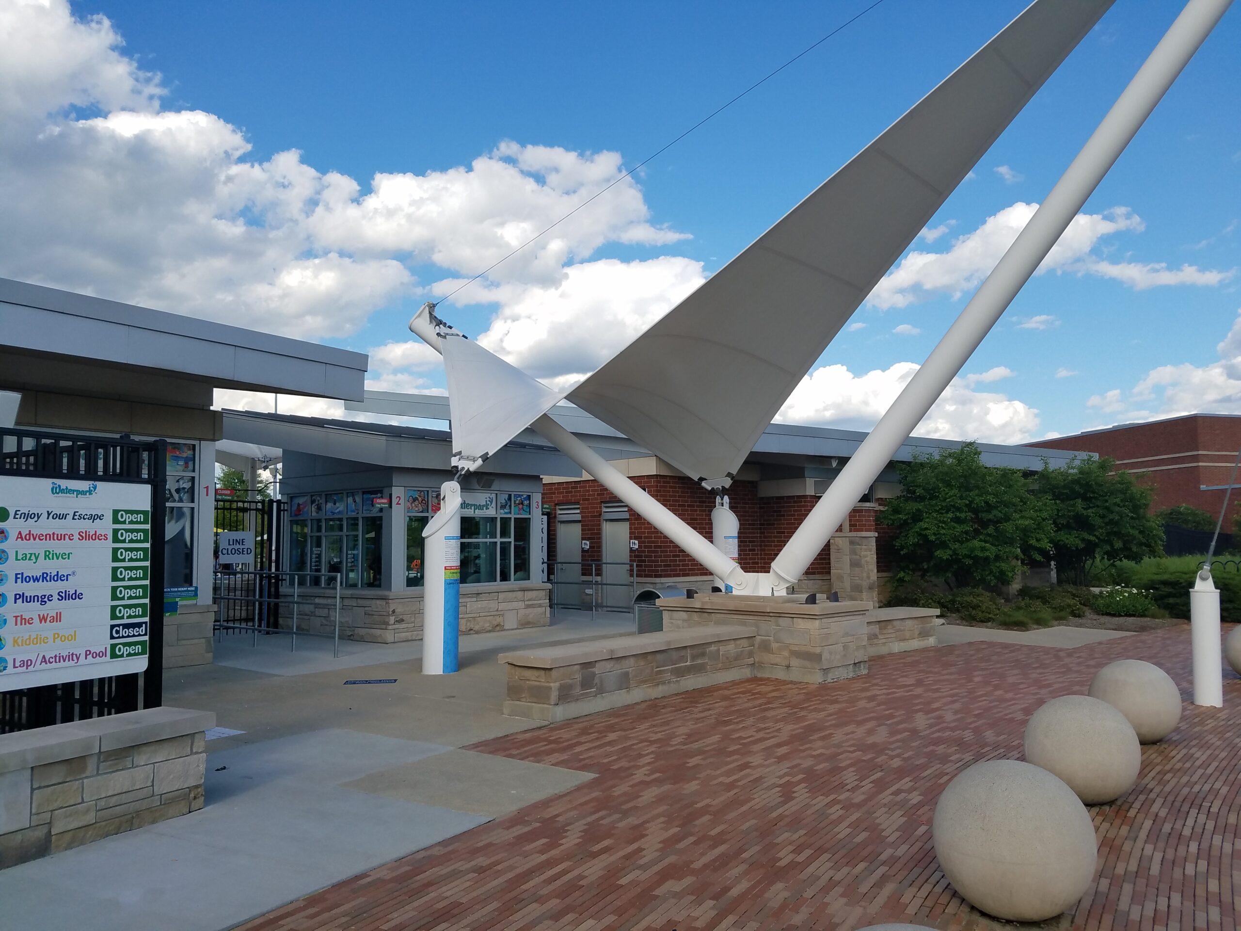 Construction process for Carmel Monon Aquatic Center in Carmel, IN