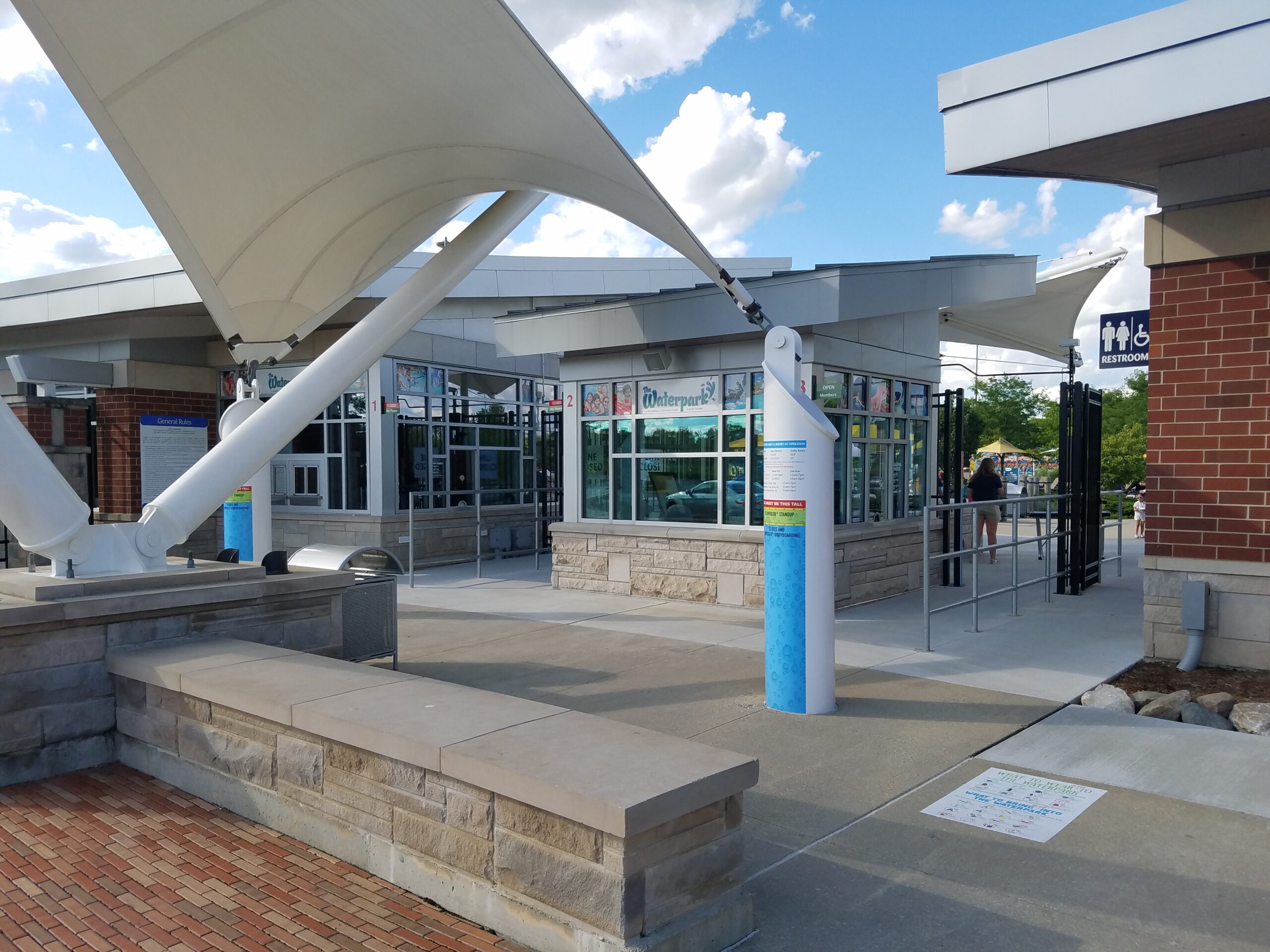 Construction process for Carmel Monon Aquatic Center in Carmel, IN