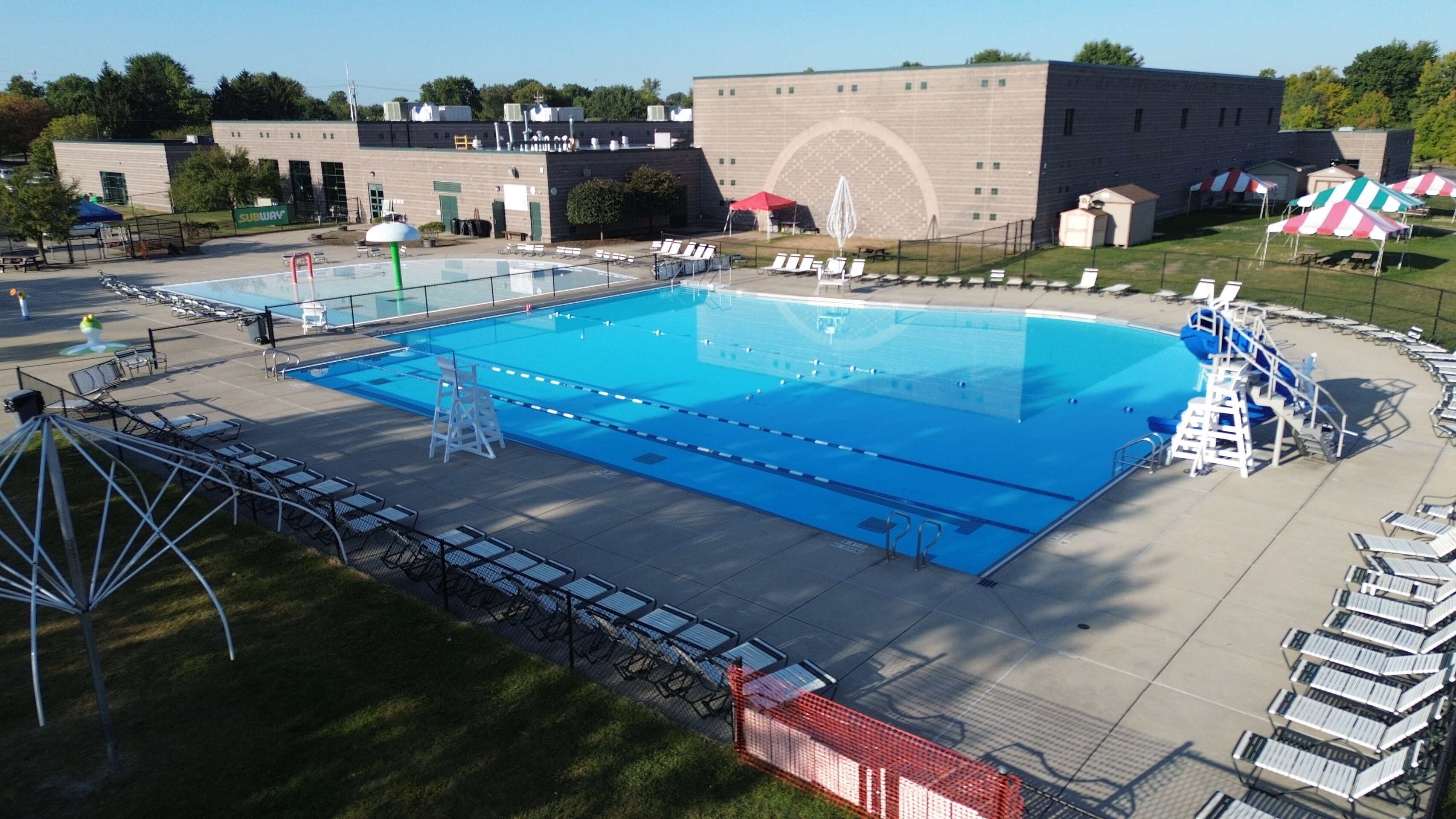 Construction process for Fishers YMCA in Fishers, IN