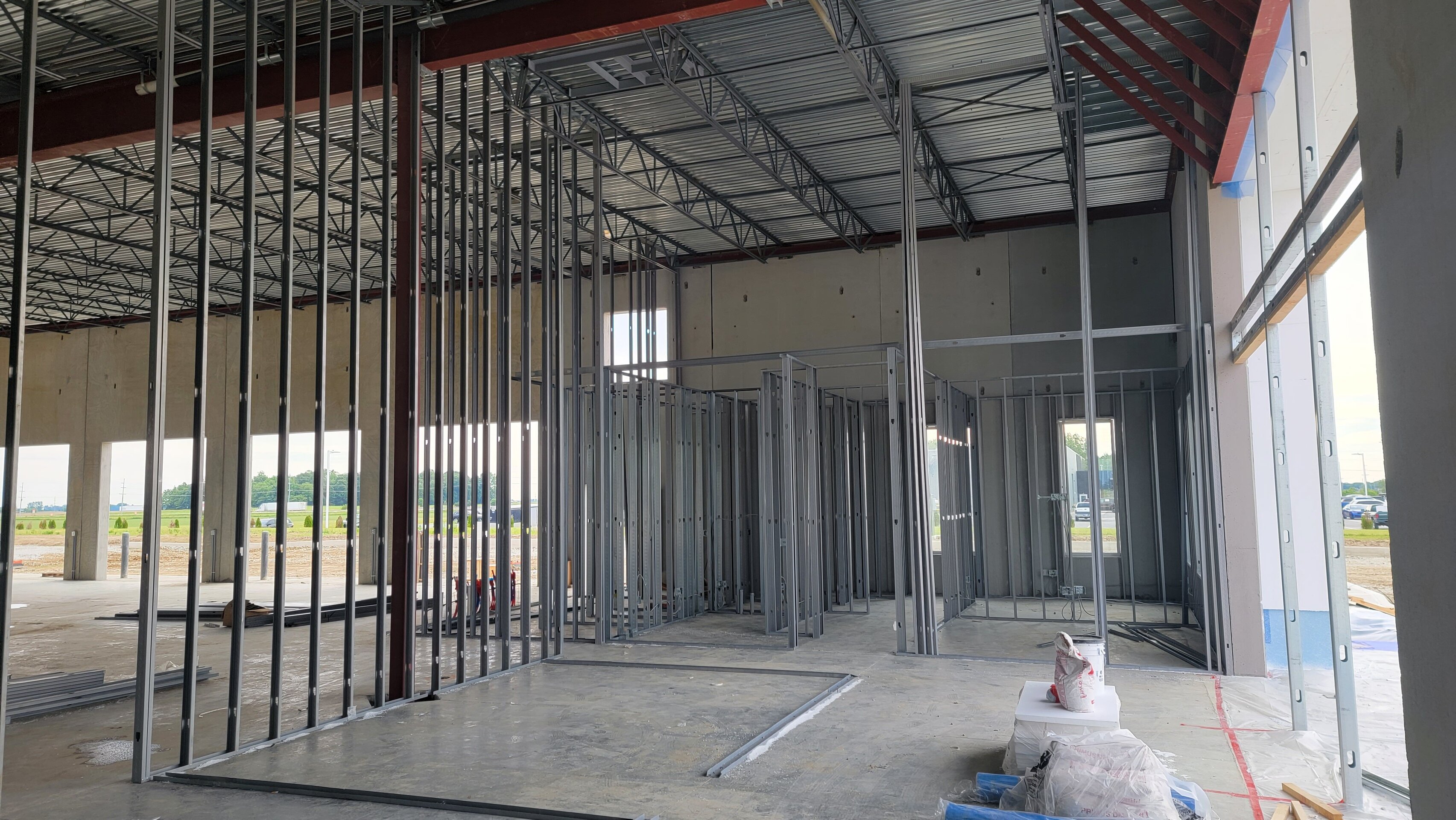 Construction process for RT Moore in Titpon, IN