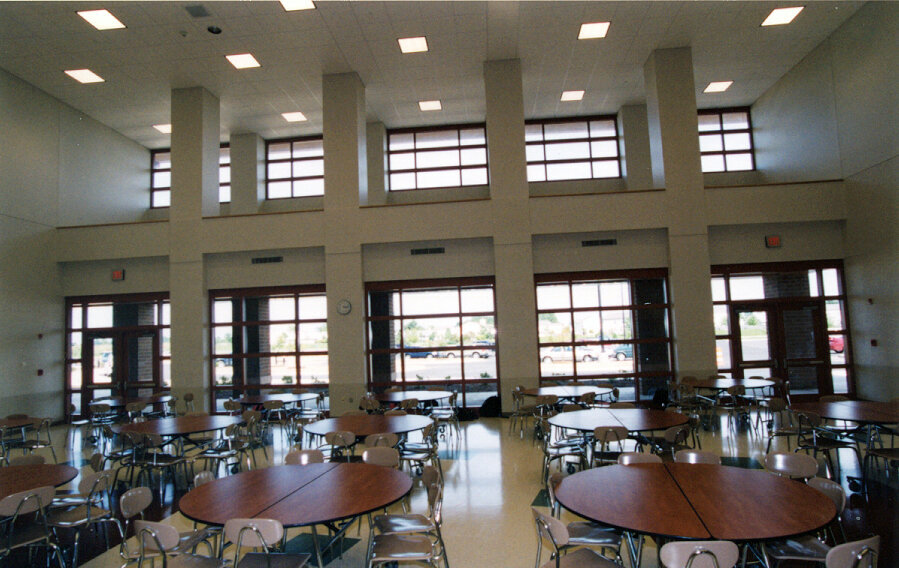 Construction process for Carey Ridge Elementary School in Westfield, IN