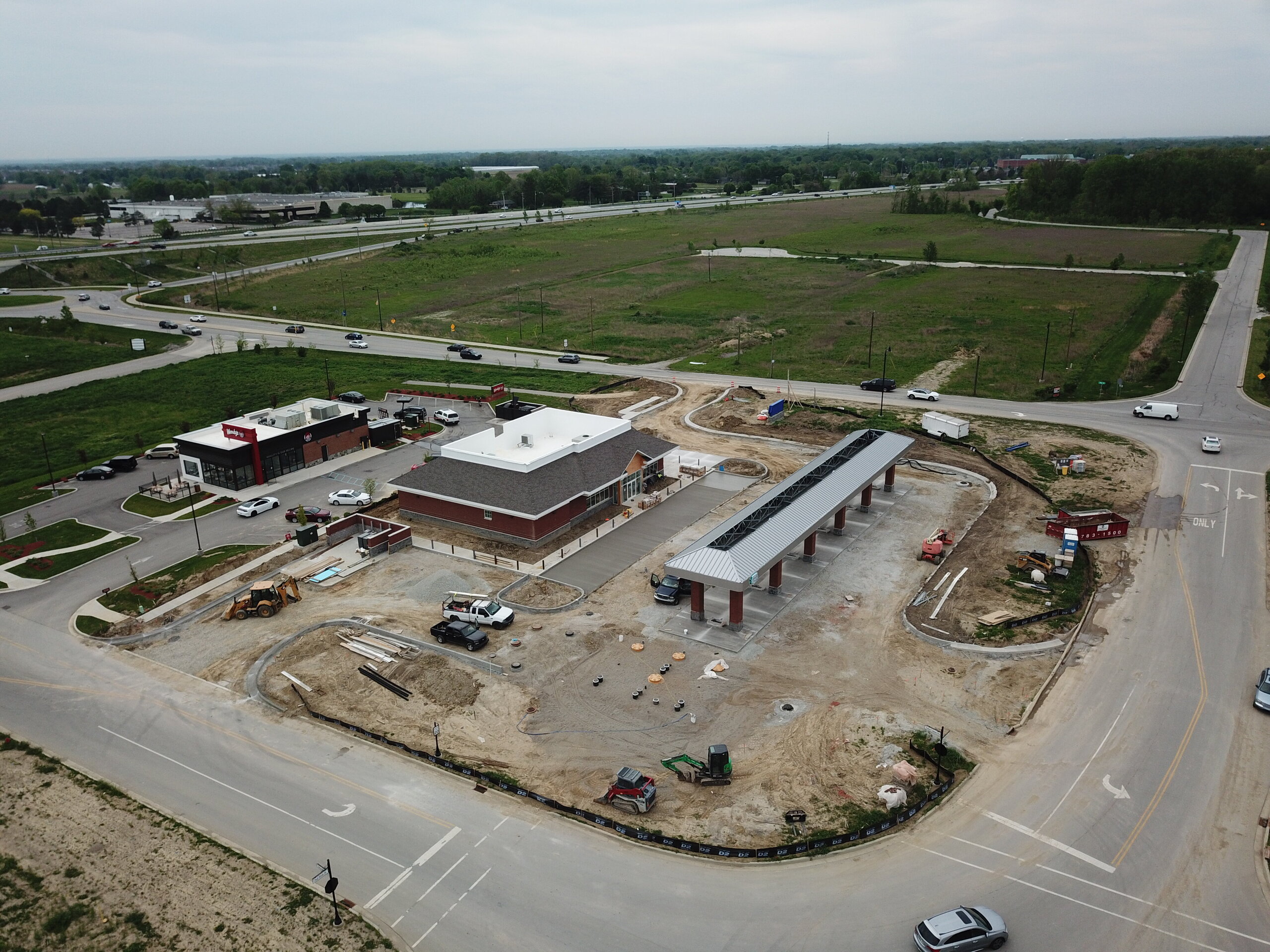 Construction process for Family Express in Westfield, IN