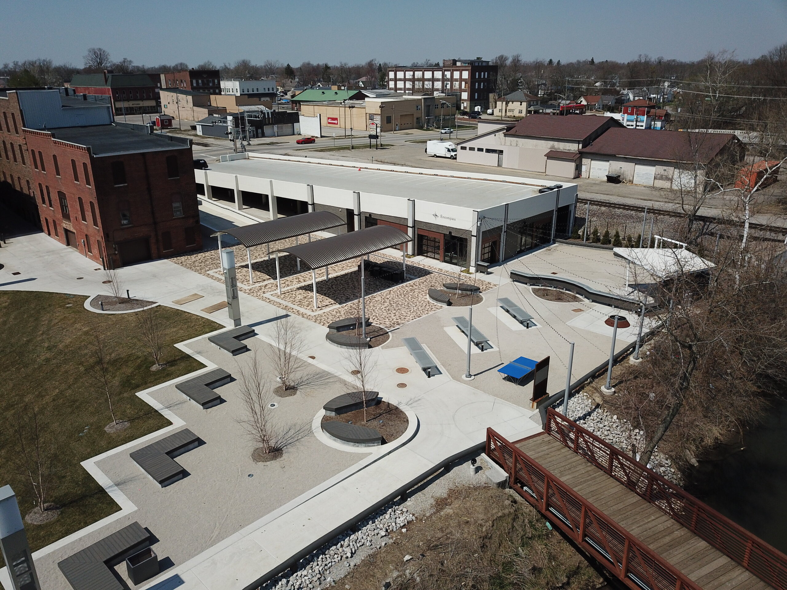 Construction process for Frankfort Prairie Creek Park in Frankfort, IN