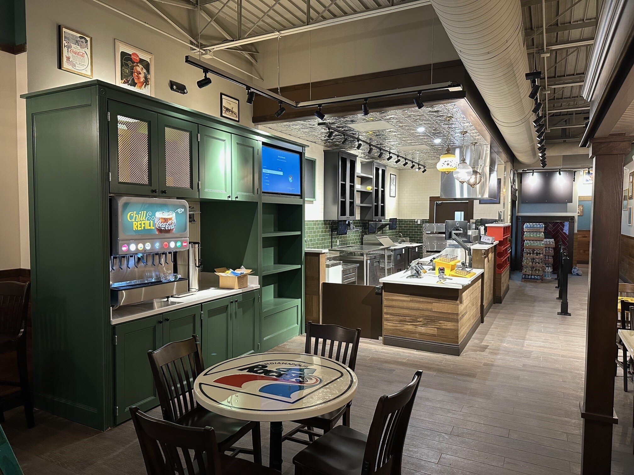 Construction process for Pot Belly's - Indianapolis in Indianapolis, IN