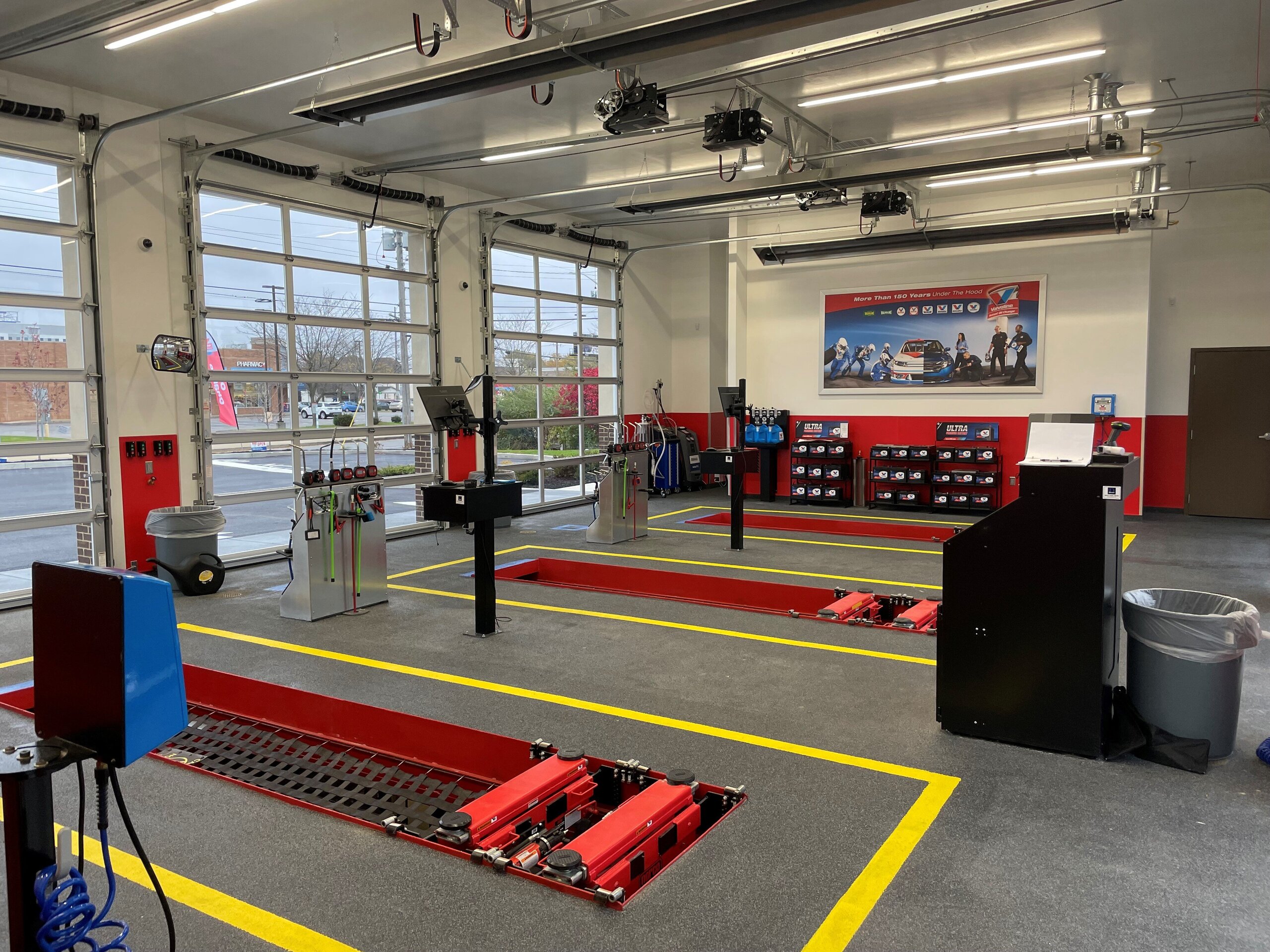 Construction process for Valvoline in Westfield, IN