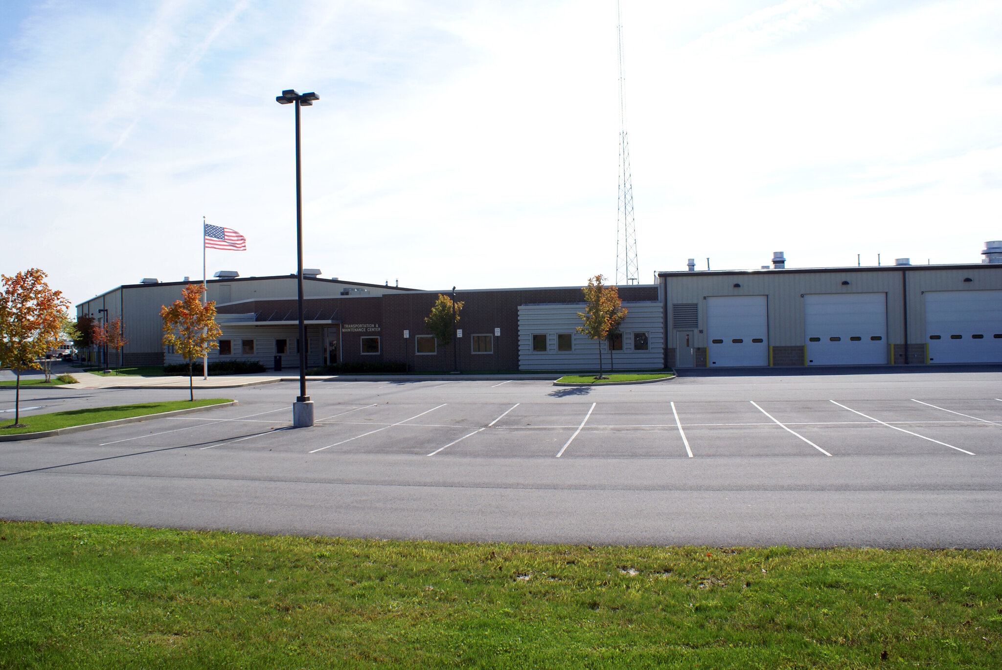 Construction process for Center Grove Transportation in Greenwood, IN