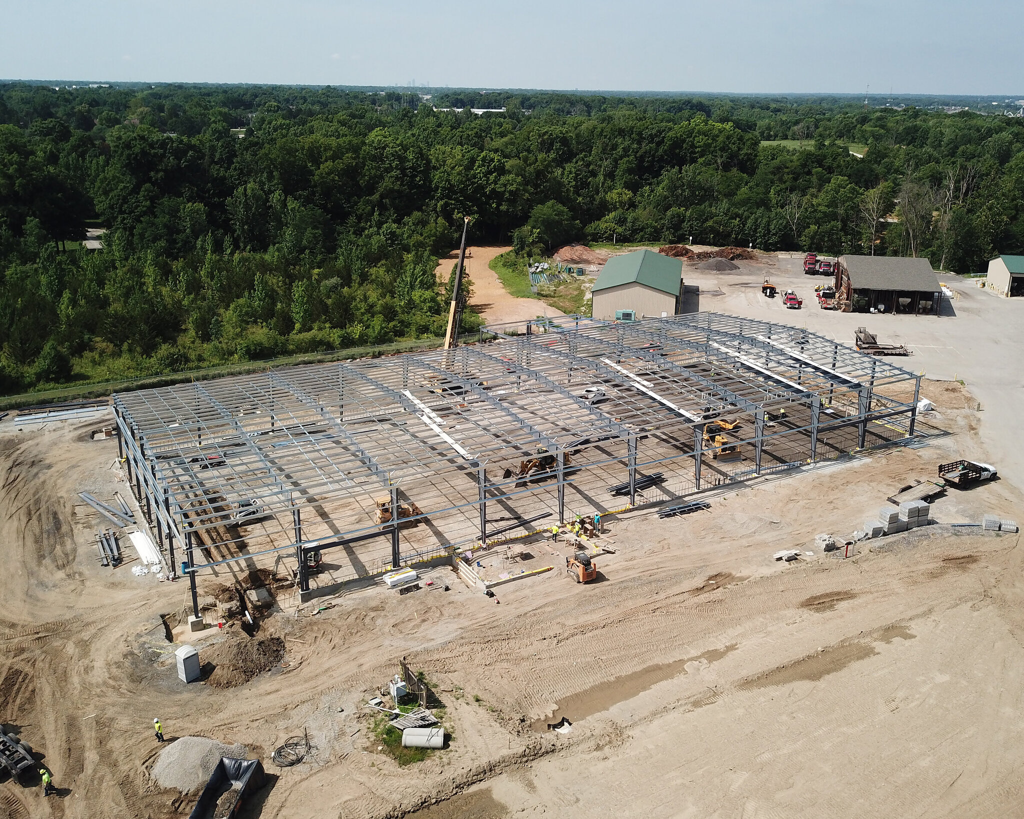 Construction process for Fishers DPW